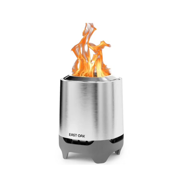 BrasaMiniTabletopFirePitSilverTransparentBackground.png East Oak - Brasa Mini Tabletop Fire Pit